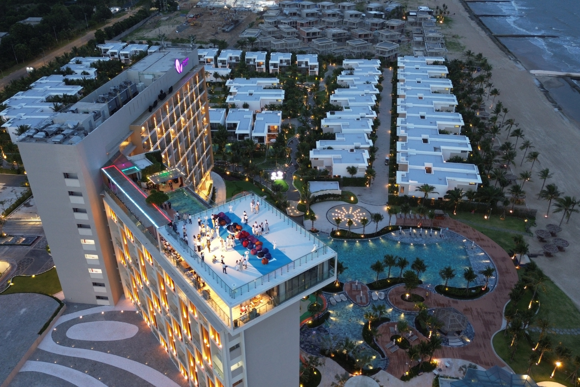 Flycam setup for Sky Loft party